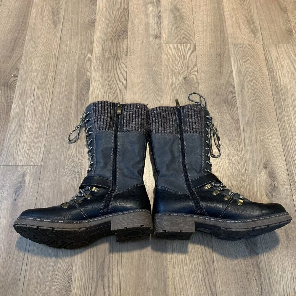 •Spring Step Ababi Mid-calf Women Water Resistant Brown Zip Boots Size 42 / 10.5 - Picture 5 of 10